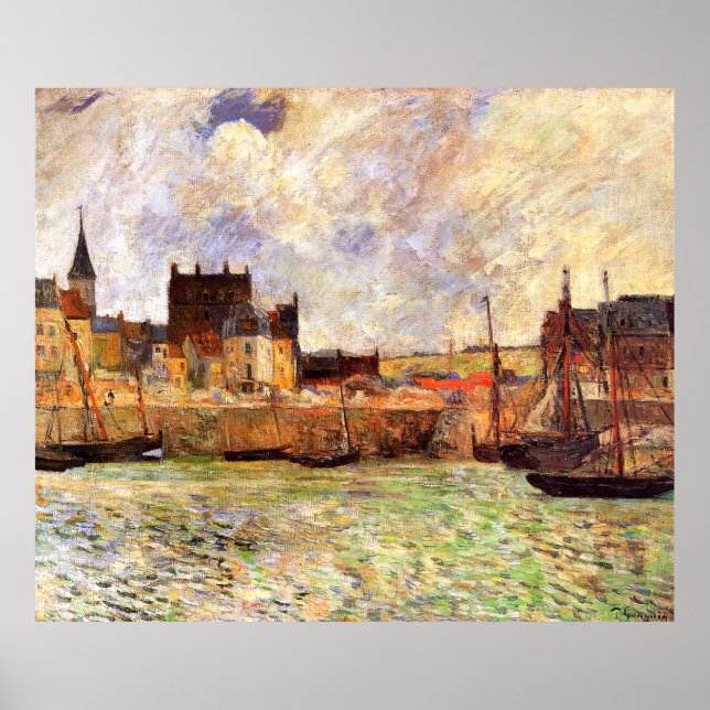 Poster Paul Gauguin Harbor Scene, Dieppe (Frente)
