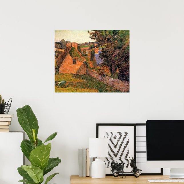 Poster Paul Gauguin - Lollichon Field, (Escritório em casa)
