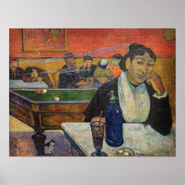 Poster Paul Gauguin - O Café da Noite, Arles (Frente)
