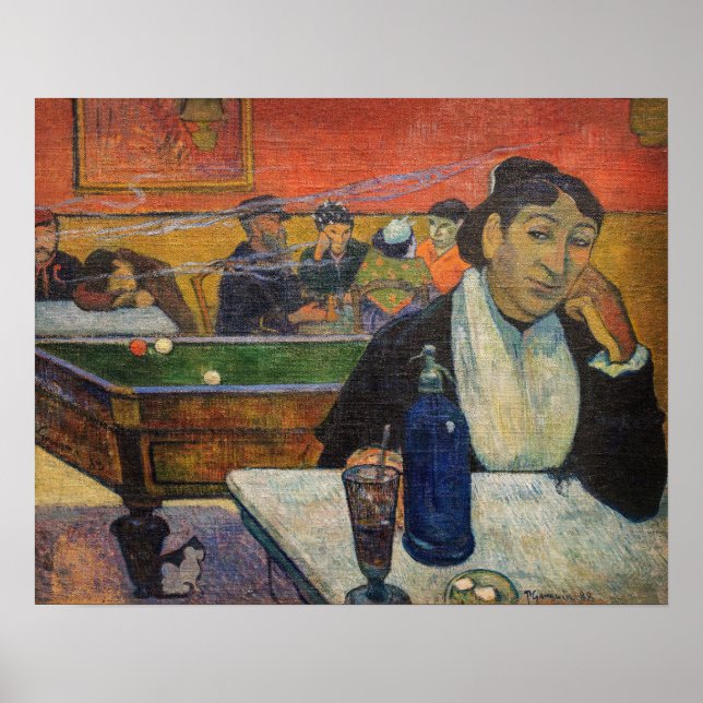Poster Paul Gauguin - O Café Noturno, Arles (Frente)