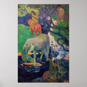 Poster Paul Gauguin - O Cavalo Branco