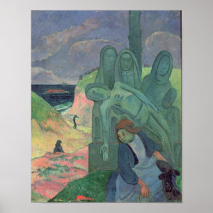 Poster Paul Gauguin o cristo verde 1889