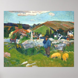 Poster Paul Gauguin O goleiro, Brittany