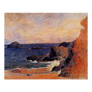 Pôster Paul Gauguin - Paisagem Costeira, arte fina,