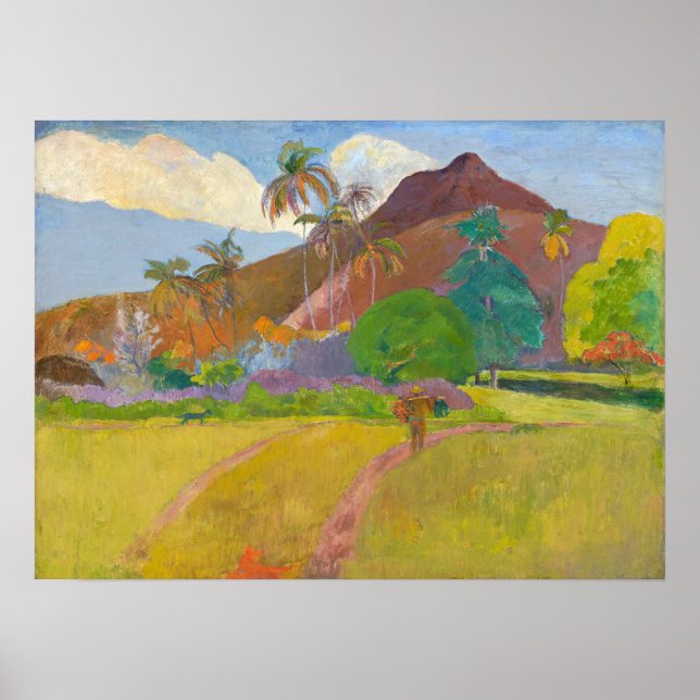 Poster Paul Gauguin - Paisagem Tahitiana (Frente)