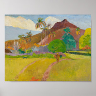 Pôster Paul Gauguin - Paisagem Taitiana