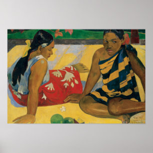 Poster Paul Gauguin - Parau Api. Que notícias