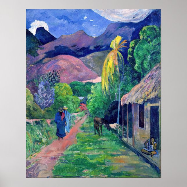 Poster Paul Gauguin - Rua do Taiti (Frente)