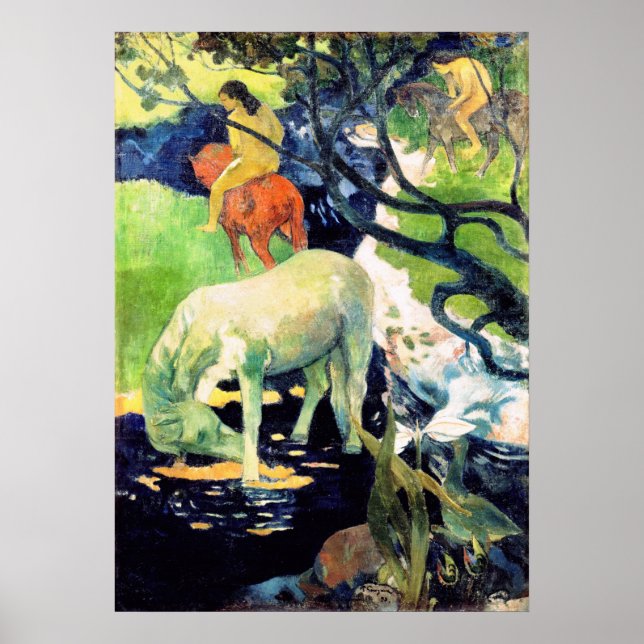 Poster Paul Gauguin - The White Horse (Frente)