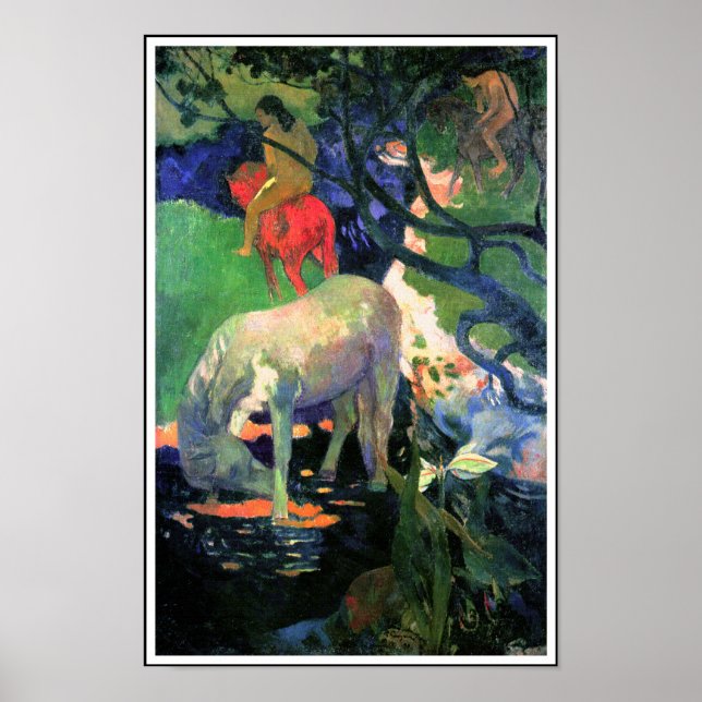 Poster Paul Gauguin: The White Horse (Frente)