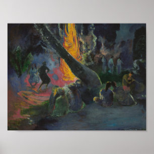 Poster Paul Gauguin - Upa Upa (The Fire Dance)