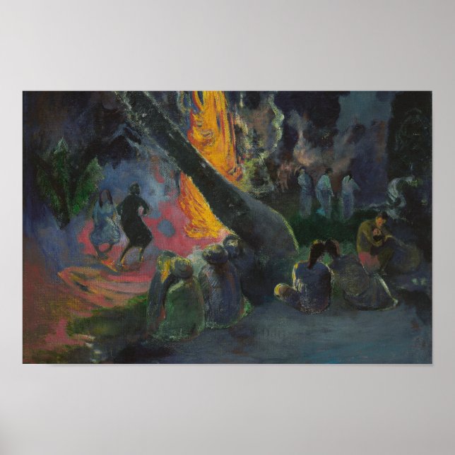 Pôster Paul Gauguin - Upa Upa (The Fire Dance) (Frente)