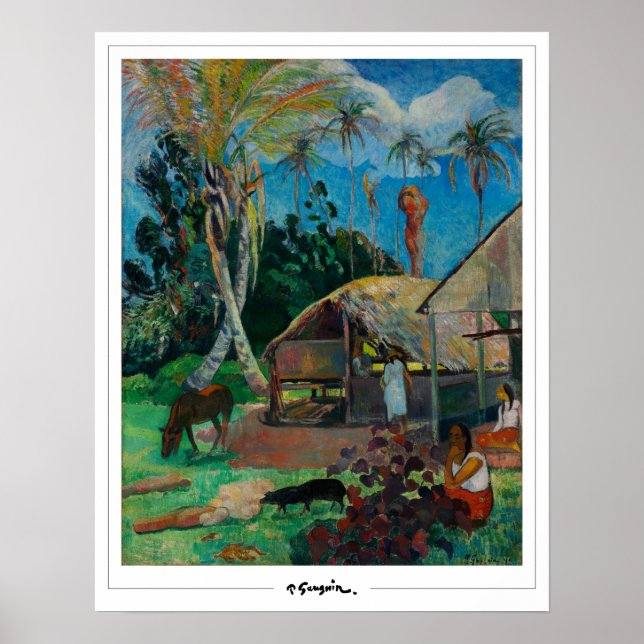 Poster Paul Gauguin Zedign Cartaz de Arte #1 (Frente)
