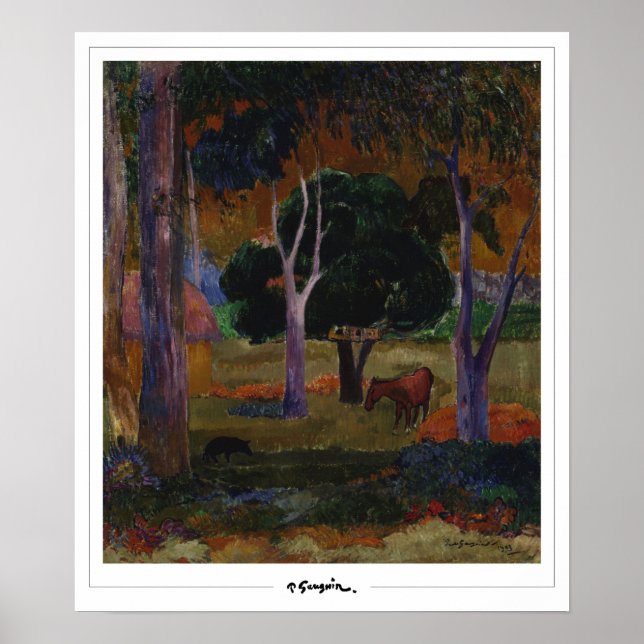 Poster Paul Gauguin Zedign Cartaz de Arte #24 (Frente)