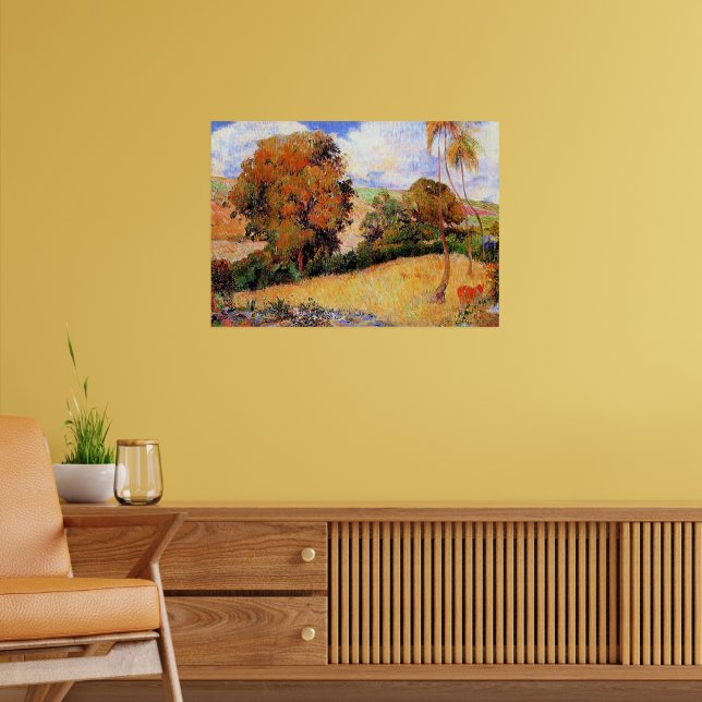Poster Paul Gauguin's painting, Meadow in Martinique, (Sala de Estar 2)