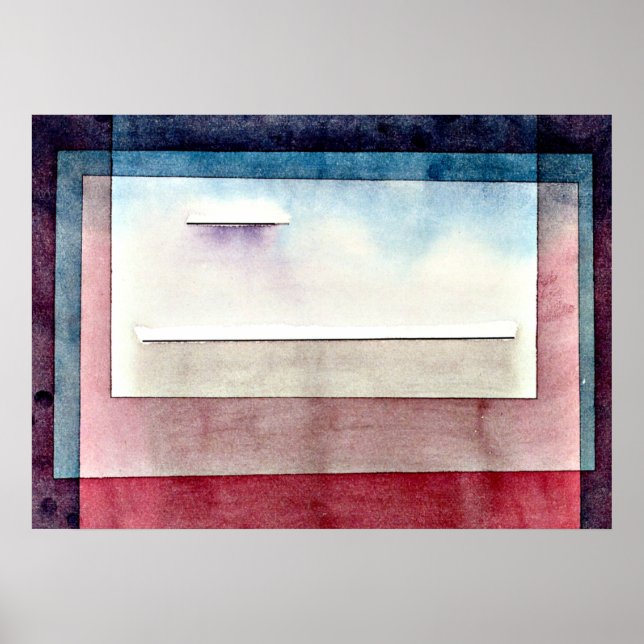 Pôster Paul Klee art: Descanse, pintura de Paul Klee (Frente)