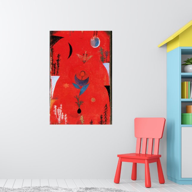 Poster Paul Klee art - Flower Myth. (Berçário 1)