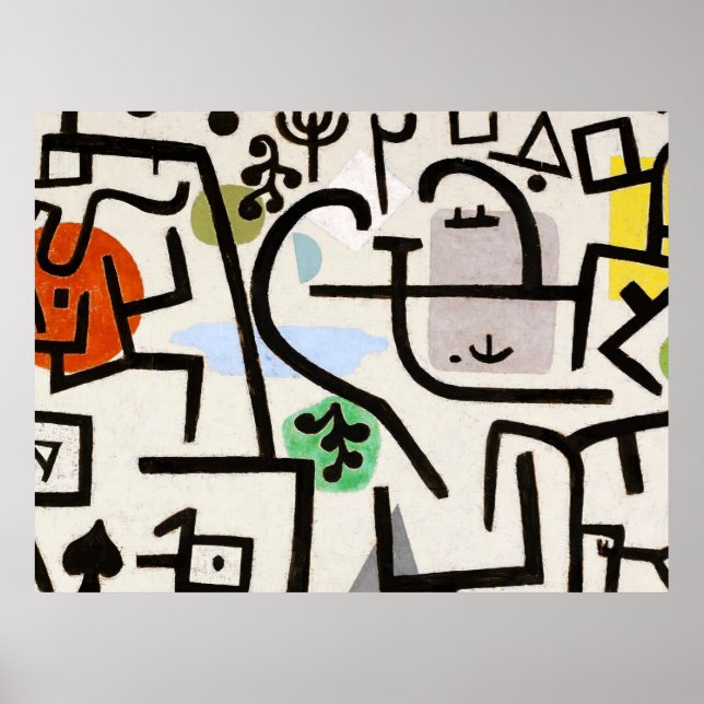 Poster Paul Klee, Bauhaus Abstract Art (Frente)