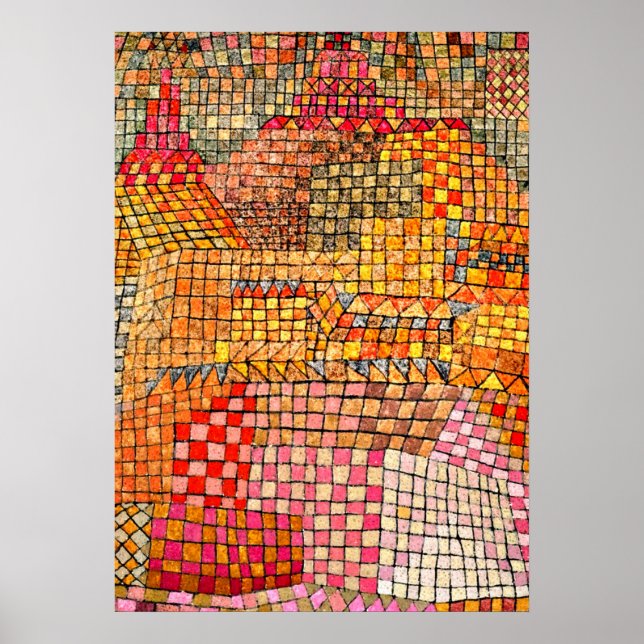 Poster Paul Klee - Castelo da Cidade Kr. (Frente)