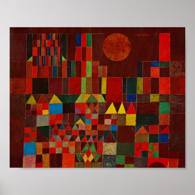 Poster Paul Klee Castle E Sun (Frente)