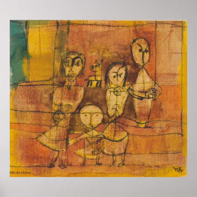 Pôster Paul Klee Children E Dog (Frente)