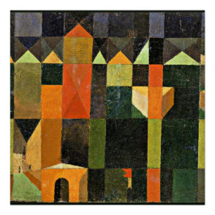 Pôster Paul Klee, Cidade das Torres,