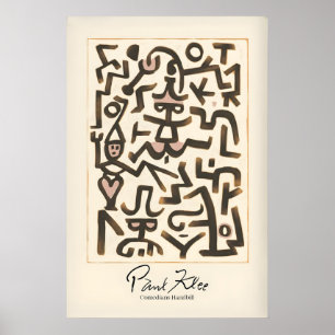 Poster Paul Klee Comedians Cartaz Figuras Abstratas