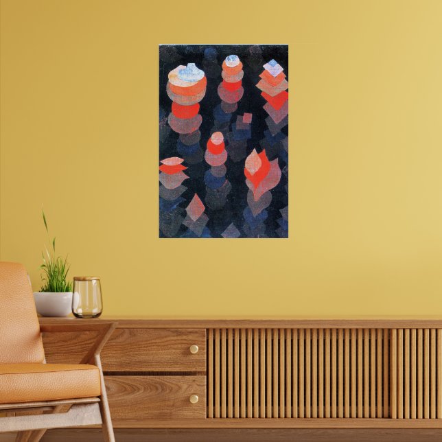Poster Paul Klee - Crescimento das Plantas Noturnas (Sala de Estar 2)