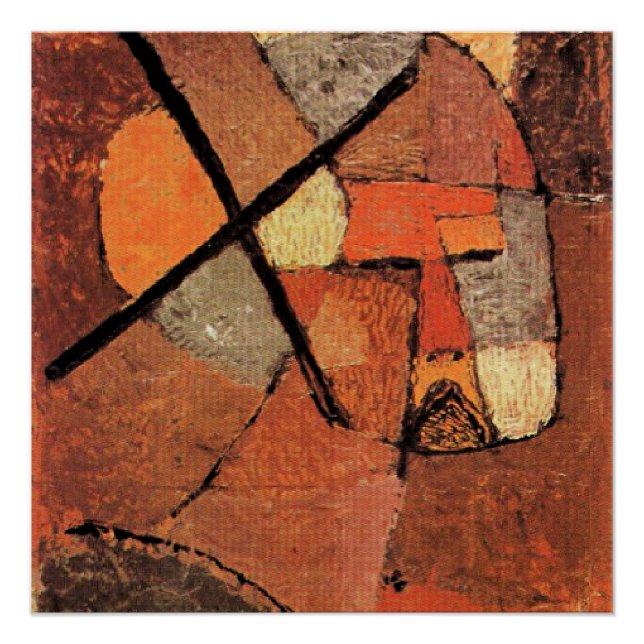 Pôster Paul Klee - Esmagado da Lista (Frente)