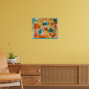 Poster Paul Klee, Fascade Marrom-Verde,
