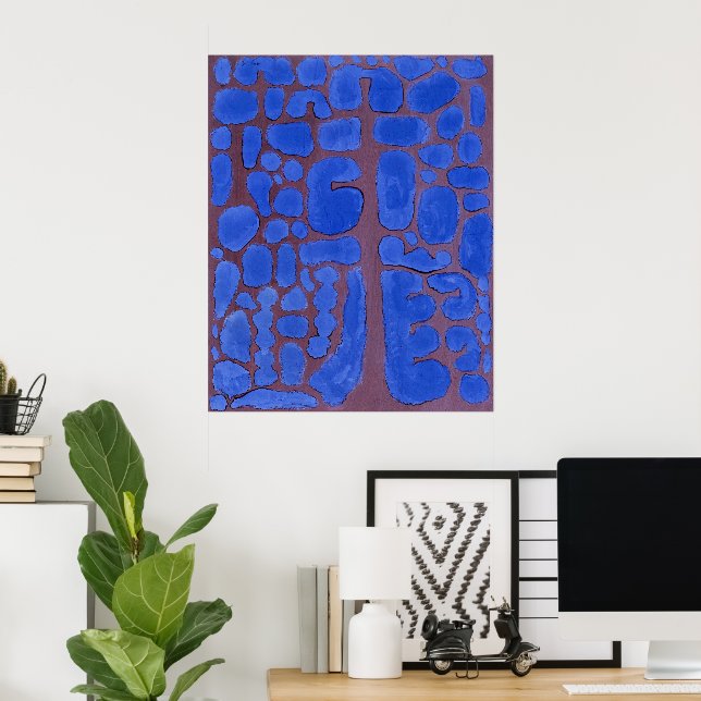 Poster Paul Klee, Fim de Tarde Olhando Para Fora... (Escritório em casa)