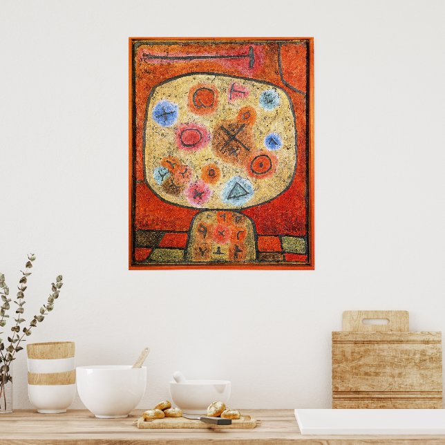 Poster Paul Klee, Flores em Pedra, (Cozinha)