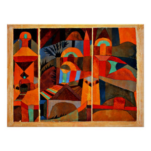 Pôster Paul Klee - Jardins do Templo