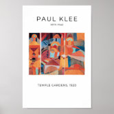 Pôster Paul Klee trabalho de arte, Jardins Templos | Zazzle Brasil