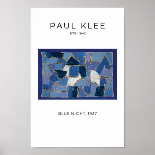 Poster Paul Klee, Noite Azul - Arte Abstrato moderna