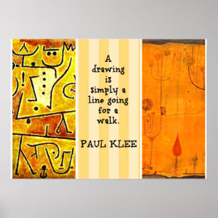 Pôster Paul Klee Paintings e Paul Klee Cote