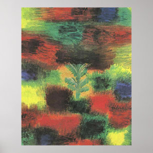 Poster Paul Klee - Pequena Árvore Entre Arbustos