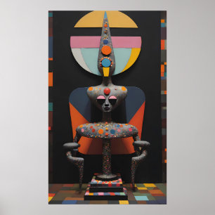 Poster Paul Klee Sentou Aqui