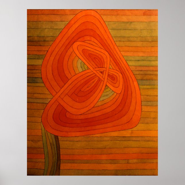 Poster Paul Klee Solitário Flower (Frente)