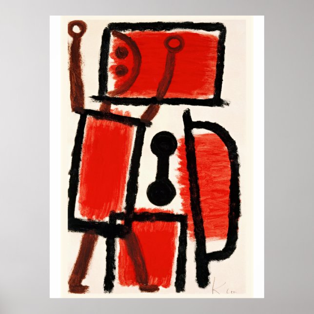 Poster Paul Klee trabalho de arte, Locksmith (Frente)