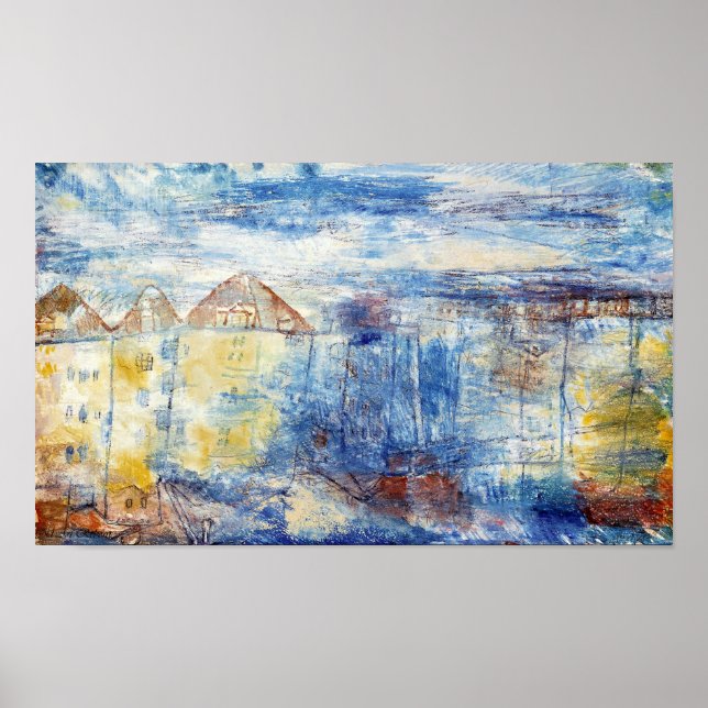 Pôster Paul Klee Vista A Una Plaza (Frente)