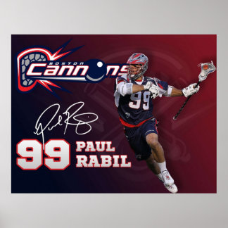 Poster Paul Rabil Lacrosse Boston Cannons