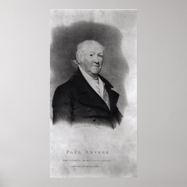 Poster Paul Revere, da "Revista Nova Inglaterra" (Frente)