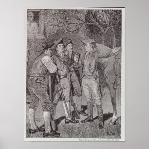 Pôster Paul Revere em Lexington