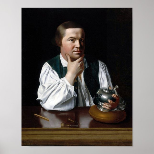 Poster Paul Revere Portrait - John Singleton Copley 1768 (Frente)