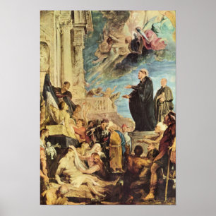 Pôster Paul Rubens - o milagre de St Francis Xavier