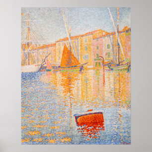 Poster Paul Signac - A Boia Vermelha, Santo-Tropez