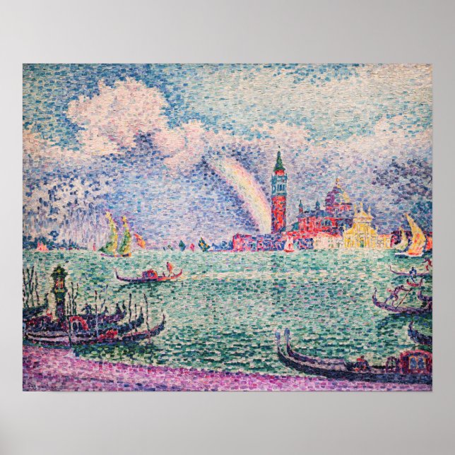 Poster Paul Signac - Arco-íris, Veneza (Frente)