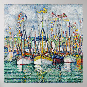 Poster Paul Signac - Bênção Da Frota Do Atum Em Groix.