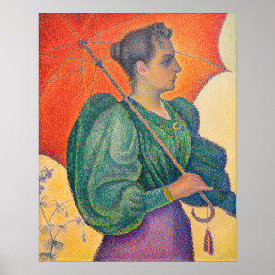 Poster Paul Signac - Mulher com Guarda-Sol
